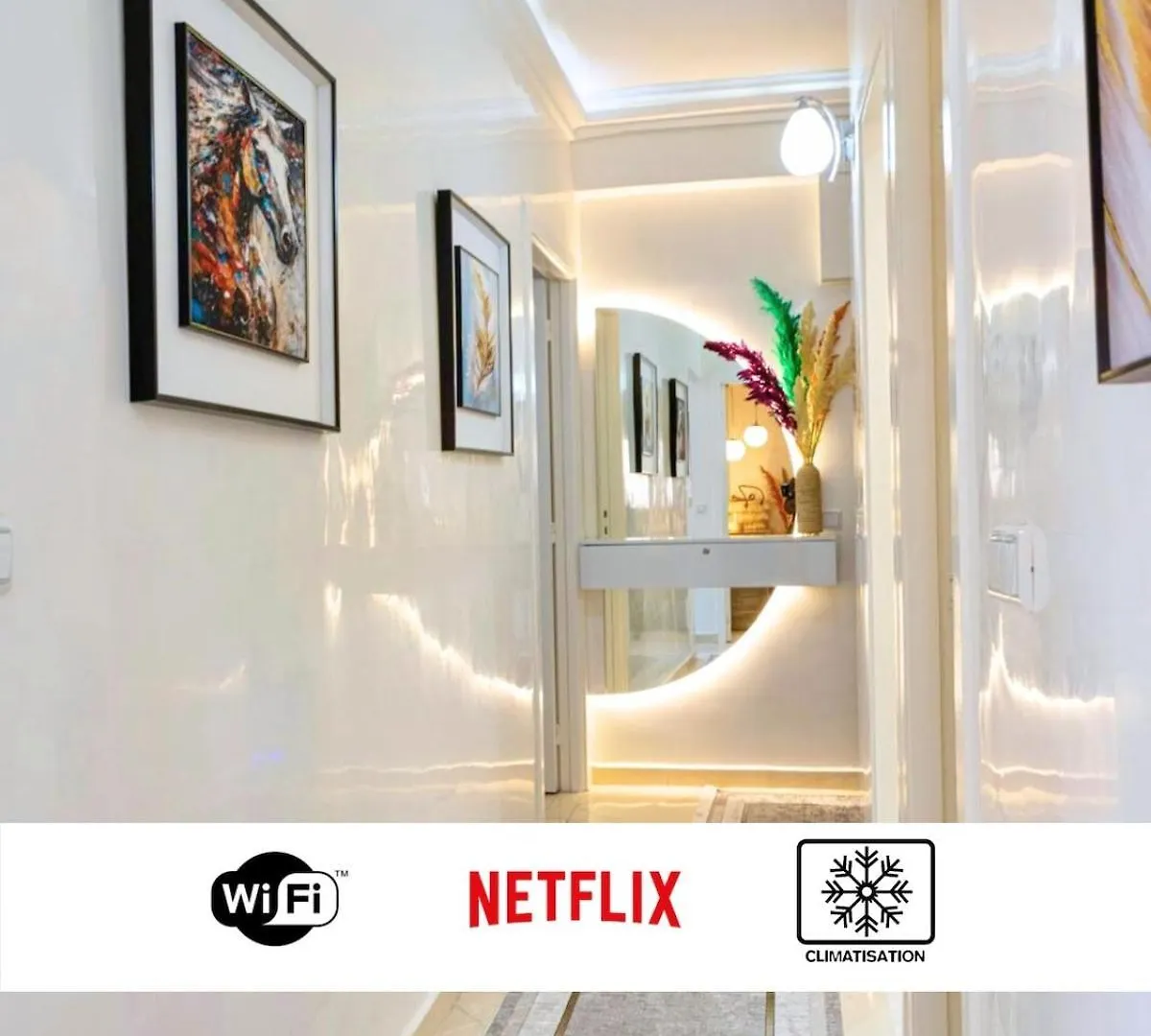 Appartement Proche Gueliz Et Jardins Majorelle, Parking ,Wifi, Netflix Marrakesh